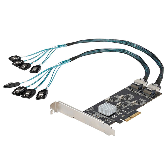 STARTECH 6-Port SATA III PCIe x4 Controller Card - 6Gbps