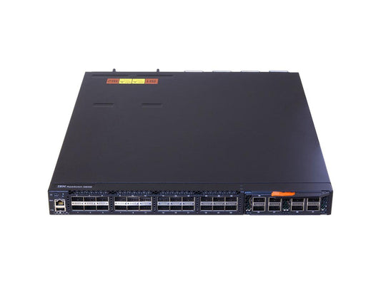 The Lenovo RackSwitch G8332 (Rear to Front airflow) delivers high-speed 40 Gbps connectivity in a compact 1RU form factor, ideal for high-performance networking environments. With 35 QSFP+ ports and energy-efficient operation, it ensures scalable and cost-effective data throughput. Backed by a robust 3-year warranty and TAA compliance, this switch supports demanding enterprise and data center applications.