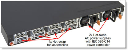 Lenovo RackSwitch G8332 40GbE QSFP+ Switch (Rear to Front, 7159BRX)