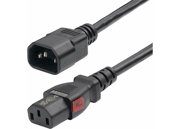 Rallonge d'alimentation StarTech 3 m (IEC C14 vers C13 verrouillable) pour PDU, 10 A 250 V, UL, TAA