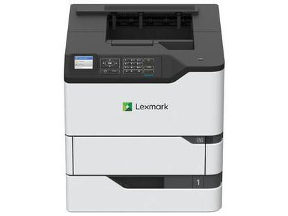 The Lenovo MS821dn is a high-performance monochrome laser printer designed for demanding workgroup environments. Featuring print speeds of up to 55 pages per minute and a maximum resolution of 1200 x 1200 dpi, it delivers sharp, professional-quality prints efficiently. With robust media handling, duplex printing support, and advanced connectivity including Gigabit Ethernet and USB 2.0, this Energy Star compliant device offers both speed and reliability for large-volume print jobs.
