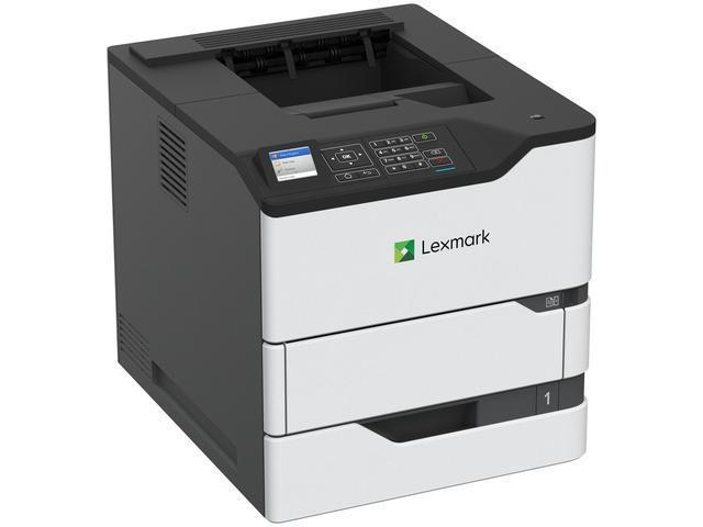 The Lenovo MS821dn is a high-performance monochrome laser printer designed for demanding workgroup environments. Featuring print speeds of up to 55 pages per minute and a maximum resolution of 1200 x 1200 dpi, it delivers sharp, professional-quality prints efficiently. With robust media handling, duplex printing support, and advanced connectivity including Gigabit Ethernet and USB 2.0, this Energy Star compliant device offers both speed and reliability for large-volume print jobs.