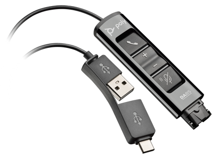 Adaptateur USB vers QD HP Poly DA85, conforme TAA