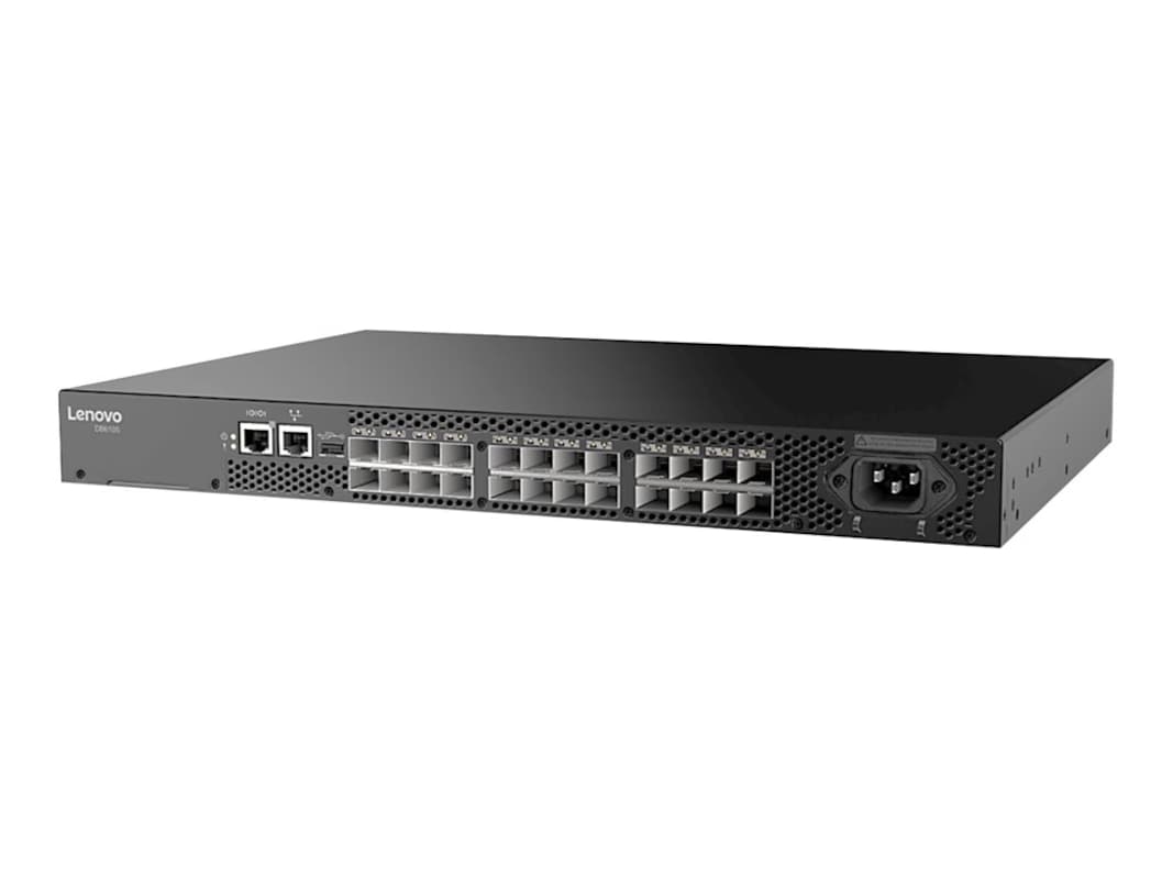 Commutateur SAN FC Lenovo ThinkSystem DB610S, 27 ports, montage en rack 1U