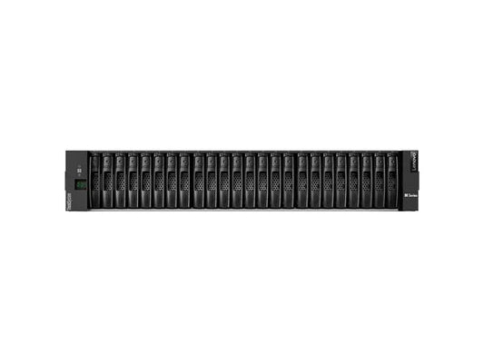 The Lenovo 2U24 DE4000H Network Storage Chassis combines high-density storage capability with enterprise-grade performance and reliability. Supporting 24 drive bays, a range of RAID levels, and dual power supplies, it is designed for demanding data environments. With Gigabit Ethernet and SFP+ connectivity, it's ideal for scalable, high-throughput applications.