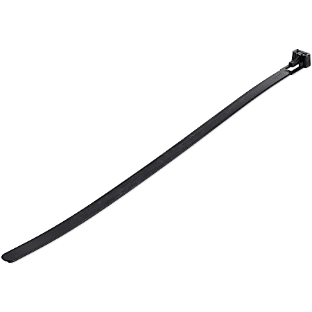 Serre-câbles réutilisables en nylon STARTECH 25 cm (10 po), paquet de 100, noir