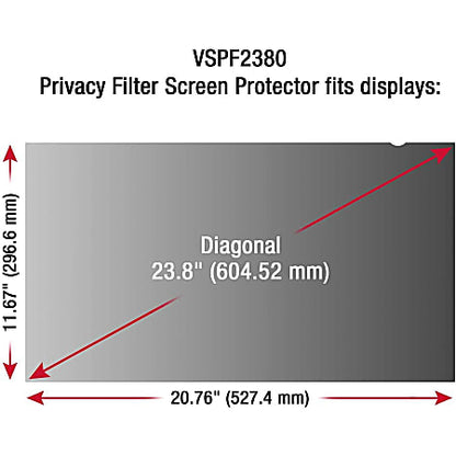 Filtre de confidentialité ViewSonic VP-PF-3400 34 pouces