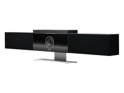 The HP Poly Studio USB Video Bar delivers premium video conferencing in a sleek, all-in-one design. Ideal for professional environments, it features a single-lens 4K UHD camera with Poly DirectorAI smart framing, stereo speakers, and connectivity via WiFi and Bluetooth 4.2. Compliant with GSA and TAA standards, it ensures secure, high-quality communication for government and enterprise use.