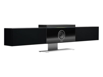 The HP Poly Studio USB Video Bar delivers premium video conferencing in a sleek, all-in-one design. Ideal for professional environments, it features a single-lens 4K UHD camera with Poly DirectorAI smart framing, stereo speakers, and connectivity via WiFi and Bluetooth 4.2. Compliant with GSA and TAA standards, it ensures secure, high-quality communication for government and enterprise use.