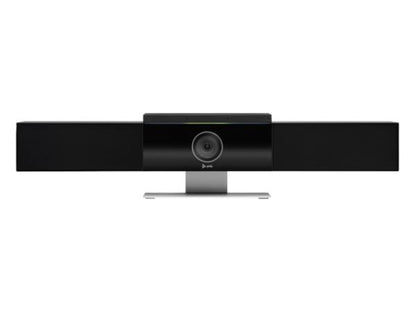 The HP Poly Studio USB Video Bar delivers premium video conferencing in a sleek, all-in-one design. Ideal for professional environments, it features a single-lens 4K UHD camera with Poly DirectorAI smart framing, stereo speakers, and connectivity via WiFi and Bluetooth 4.2. Compliant with GSA and TAA standards, it ensures secure, high-quality communication for government and enterprise use.