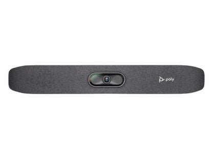 The HP Poly Studio R30 USB Video Bar delivers premium video conferencing with a 2160p digital camera, wireless connectivity, and integrated audio. Designed for enterprise collaboration, it features a TAA-compliant, compact build and advanced microphone array for crystal-clear conversations. Includes Poly’s one-year standard warranty for professional support.