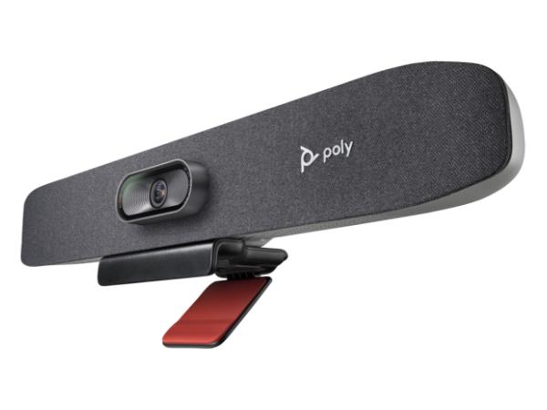 The HP Poly Studio R30 USB Video Bar delivers premium video conferencing with a 2160p digital camera, wireless connectivity, and integrated audio. Designed for enterprise collaboration, it features a TAA-compliant, compact build and advanced microphone array for crystal-clear conversations. Includes Poly’s one-year standard warranty for professional support.
