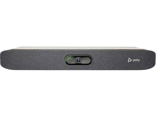 The Poly Studio X30 from HP is an all-in-one video conferencing bar designed for seamless virtual collaboration. With 4K UHD video capture, HDMI audio output, and advanced network compatibility including IPv6 and SIP protocols, it's tailored for professional environments. This TAA-compliant model ensures government readiness and easy deployment.