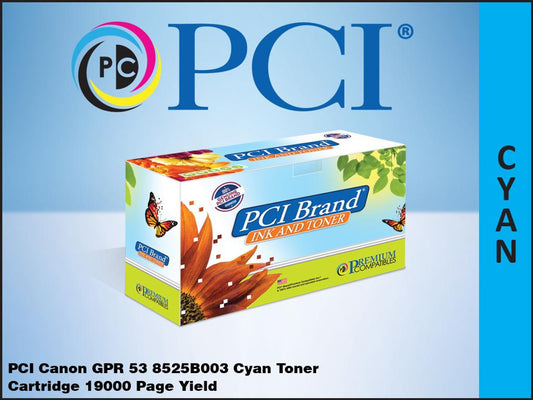 Cartouche de toner cyan Canon GPR-53, rendement de 19 000 pages