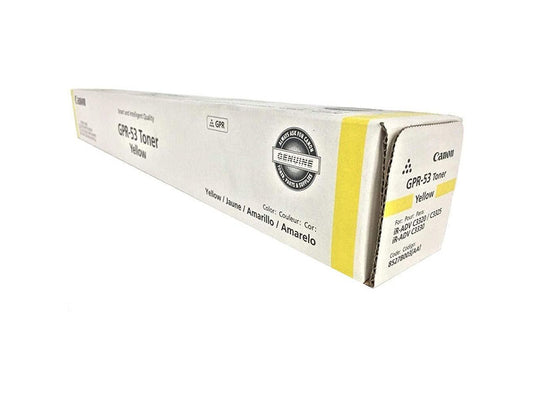 Canon GPR-53 Yellow Toner Cartridge delivers high-performance, long-life color output for compatible imageRUNNER ADVANCE devices. Designed for precision with laser printing systems, it produces up to 19,000 pages at professional quality. Ideal for demanding office environments requiring consistent yellow output.