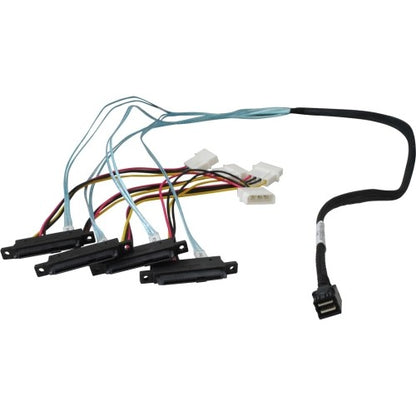 HighPoint 1M SFF-8643 to 4x SFF-8482 (SAS) Cable with Power