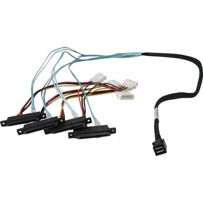 HighPoint 1M SFF-8643 to 4x SFF-8482 (SAS) Cable with Power
