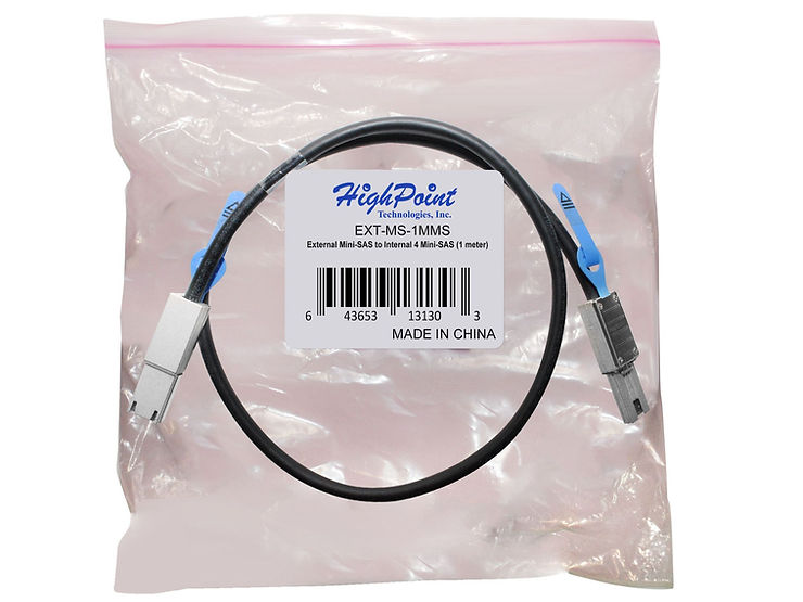 HighPoint 8654-8643-210 SFF-8654 to SFF-8643 NVMe Cable, 1M