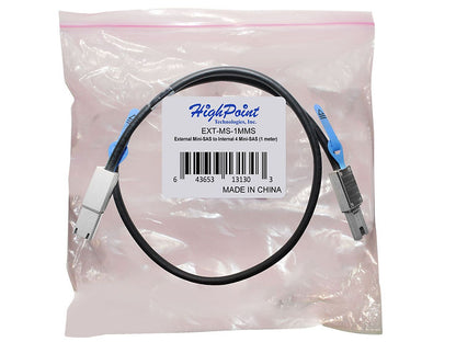 HighPoint 8654-8643-210 SFF-8654 to SFF-8643 NVMe Cable, 1M