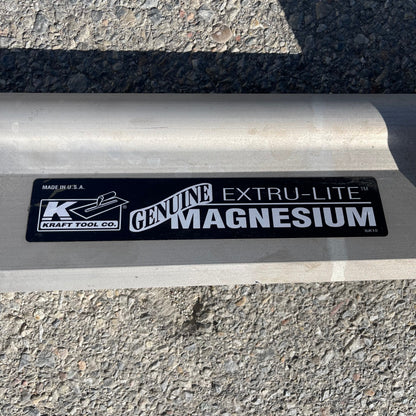 KRAFT TOOL CO. Extru-Lite Magnesium Paver 123.5” handle 144” x 4.5” screed CC291