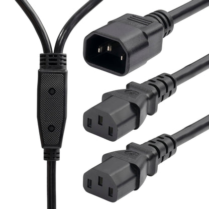 StarTech 6ft IEC C14 to 2x C13 Y Power Splitter Cable, 10A 250V, 18AWG