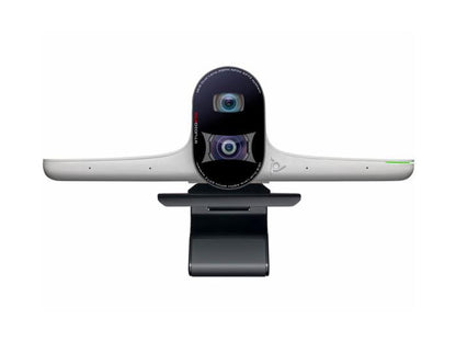 The HP Poly Studio E70 Smart Camera delivers high-performance video collaboration with its dual-lens 4K capability and secure, wired connectivity. Certified for GSA and TAA compliance, it is designed for enterprise-grade security and government-ready video conferencing. Ideal for businesses requiring top-tier imaging and comprehensive interoperability.