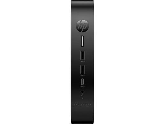 The HP Pro t550 Thin Client is engineered for streamlined performance in enterprise environments. Powered by an Intel Celeron J6412 processor, it combines responsiveness with secure Thin Client functionality. Designed with a U.S. English localization and manufactured in Mexico, the unit is TAA compliant—ideal for government and regulated sectors.