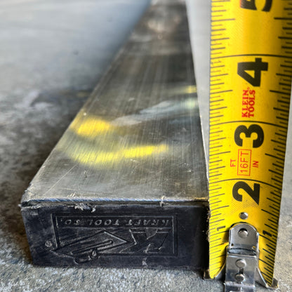 KRAFT TOOL CO. ALUMINUM Screed 192”x1 1/2”x3 1/2” CC616AL