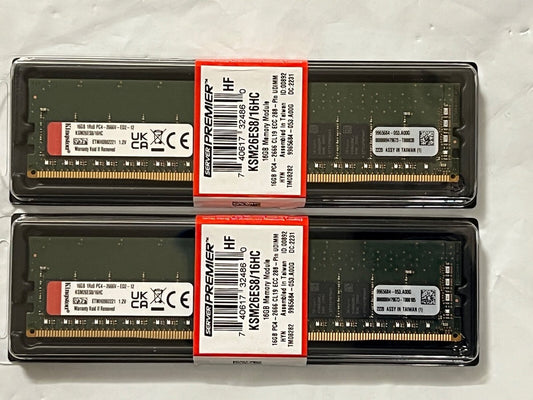 Kingston 8GB DDR4-2666MHz ECC UDIMM CL19 RAM Module