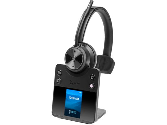 Casque sans fil monaural DECT HP Poly Savi 7410 Office, certifié Teams