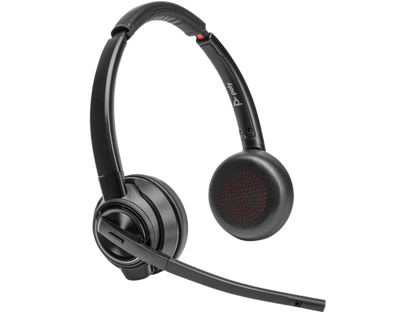 Casque stéréo DECT HP Poly Savi 8420 Office TAA, noir, sans fil