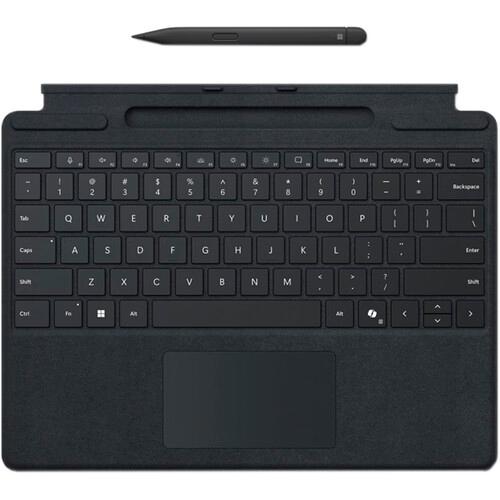 Microsoft Surface Pro Keyboard with Slim Pen for Commercial Use, Black