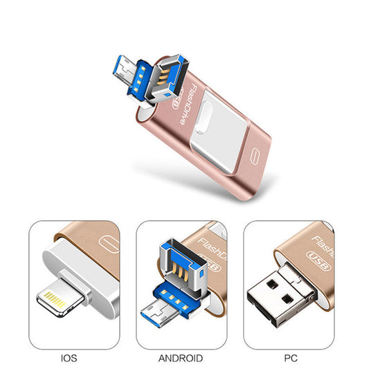 Universal 3-in-1 USB Drive For Mobile Phone And Computer