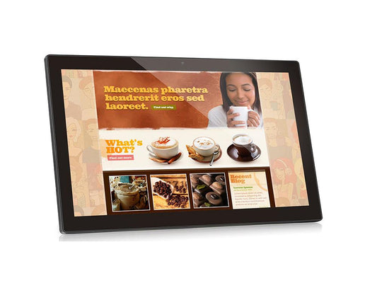 The AOPEN AT22356 is a 22-inch All-in-One Android PC featuring a quad-core Cortex-A55 processor, 4GB RAM, and 32GB SSD storage. Designed for smart retail and smart city applications, it runs Android 13 and is housed in an elegant white enclosure with a single-color logo. Equipped with multiple interfaces and VESA mount support, this device combines performance with installation flexibility.