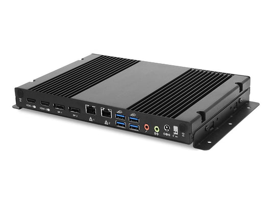 The AOPEN DEX5750 i3 BS REV E Bare System is a compact small form factor PC equipped with Intel's 11th Gen Core i3 processor and Iris Xe graphics. Supporting up to 64GB DDR4 RAM at 3200MHz and M.2 SSD interface, it's ideal for multimedia, signage, or industrial computing. Designed for flexibility, it includes DisplayPort, HDMI, USB 2.0, RS232, and dual audio jacks—all powered by a 90W AC adapter for reliable, efficient operation.