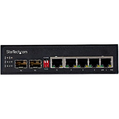 StarTech Industrial 8 Port Gigabit PoE Switch, 30W, -40°C to +75°C