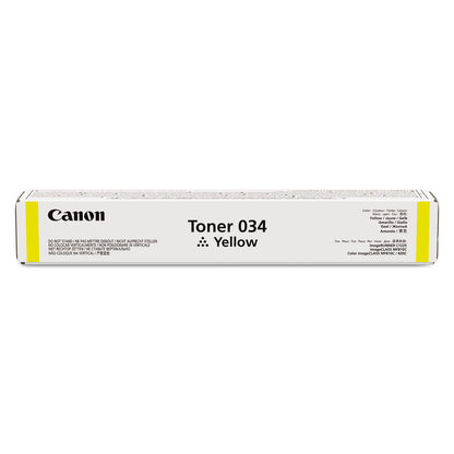 Cartouche de toner jaune Canon 034, 7 300 pages, CRG034 Y