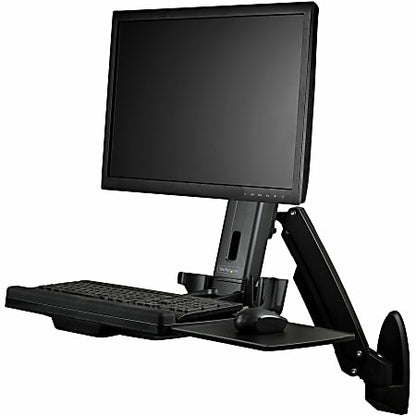 Bras d'écran assis-debout StarTech 86 cm (34 po) avec plateau pour clavier