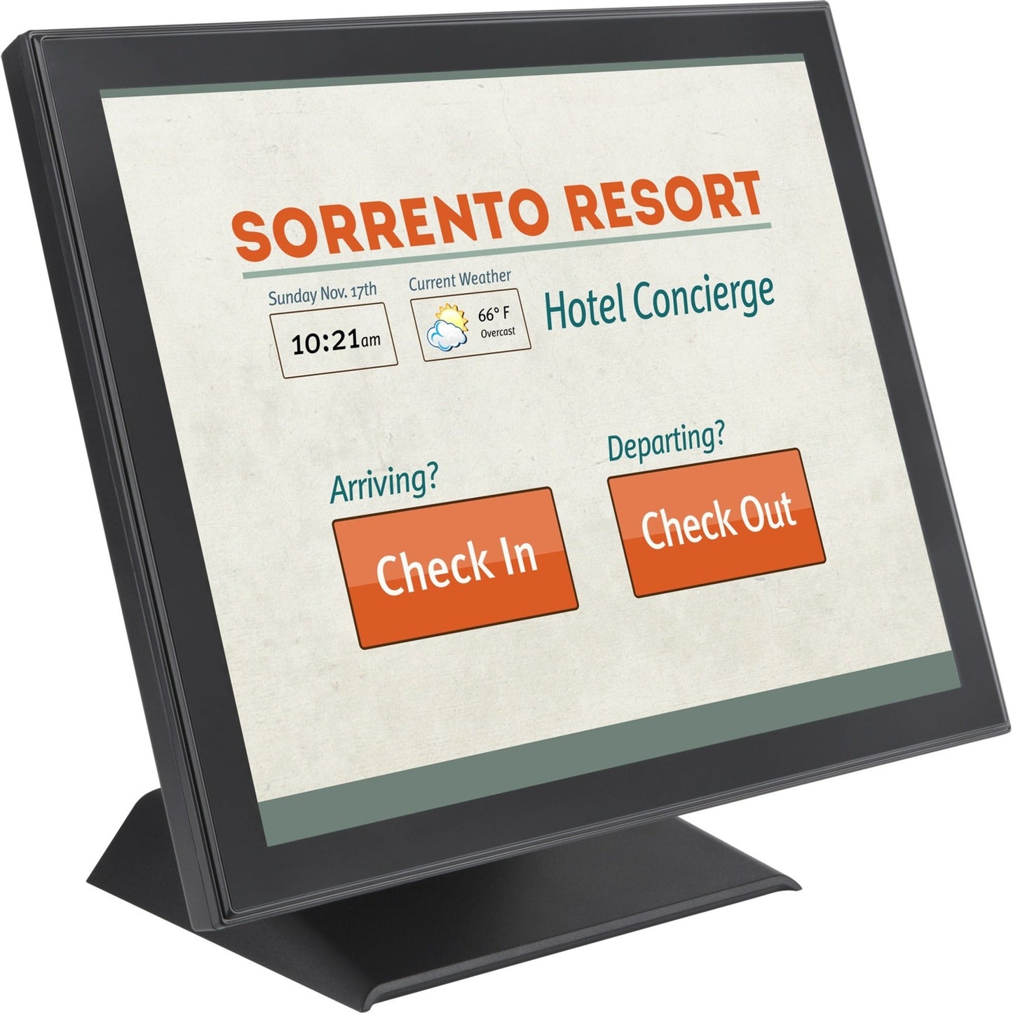 PLANAR PT1545R 15" Touchscreen POS Monitor, XGA, HDMI/DP/VGA, Speakers