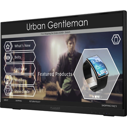 PLANAR PCT2235 22" PCAP Touchscreen IPS Monitor with Helium Stand, Black
