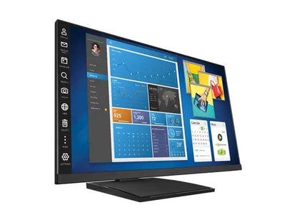 PLANAR  PCT2435 Helium 24in touchscreen monitor, black, HID cmpl, PCAP multi-touch FHD IPS, LED LCD, USB controller, VGA HDMI USB 3.0 Hub, speakers