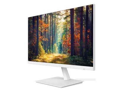 PLANAR PXN2480MW-WH 24in monitor, white FHD IPS LED LCD, narrow bezel, VGA, HDMI, DP, speakers, DC power