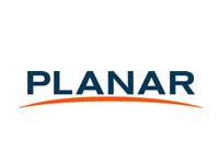 PLANAR PLN2400 24in monitor, black FHD LED LCD, VGA, HDMI, narrow bezels. No VGA cable included.