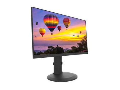 PLANAR PZN2410 24in monitor, black FHD IPS LED LCD, narrow bezel, VGA, HDMI, DP, speakers, USB Hub, Height-adjust Stand.