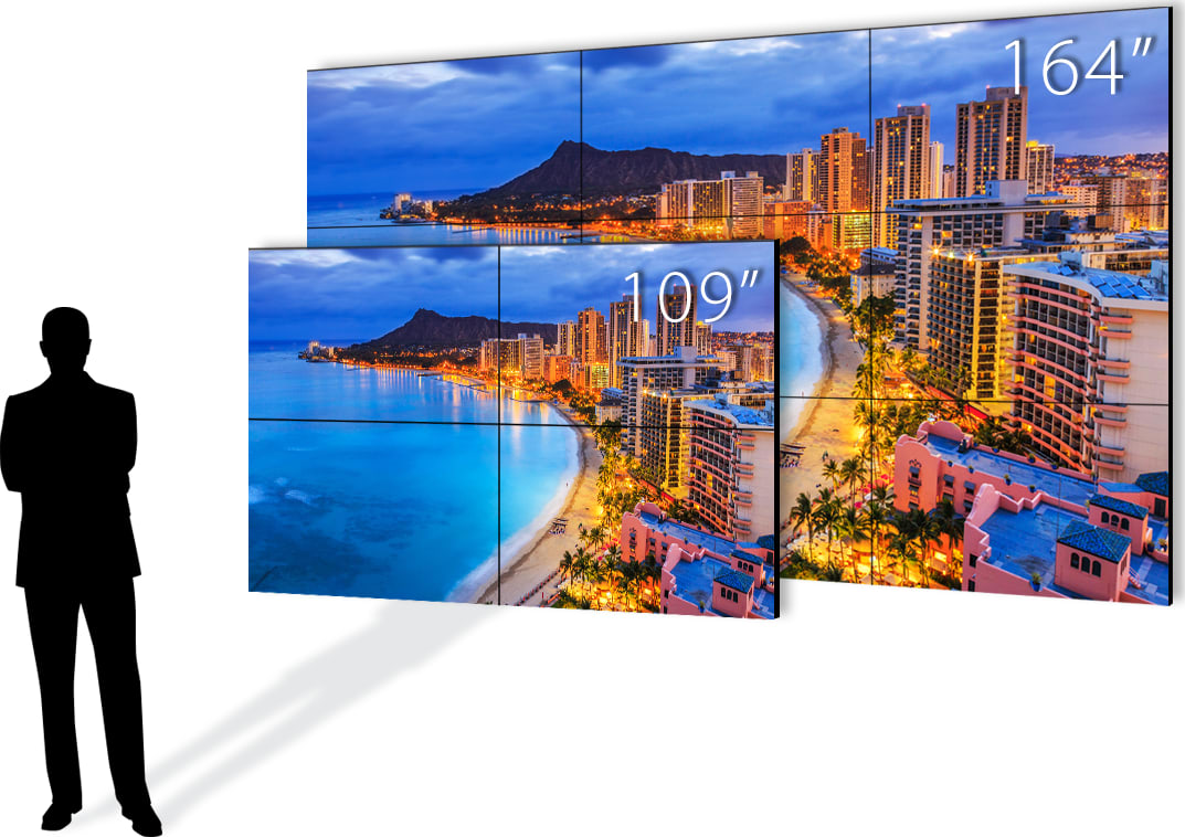 Mur vidéo LCD PLANAR VMC55MXM4 2x2, diagonale 109", 700 nits