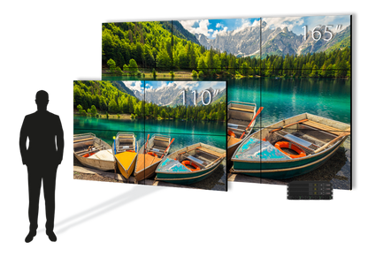 PLANAR MATRIX COMPLETE 3x3 Video Wall LX55M - 165" 500-nit Display
