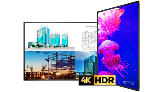 Écran UHD PLANAR URX75 75", D-LED, 700 nits, HDR, OPS, 24h/24 et 7j/7, conforme TAA