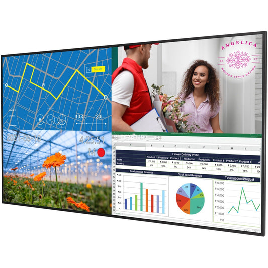 Écran LED UHD PLANAR URP49 49 pouces, 500 nits, 24h/24 et 7j/7, conforme aux normes TAA