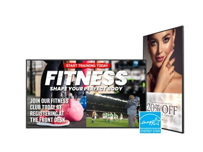 PLANAR URP55-T 55in touchscreen display, UHD, E-LED backlight, 450 nit, 24x7, multi-source viewing, speakers, multi-touch, non-wireless, TAA