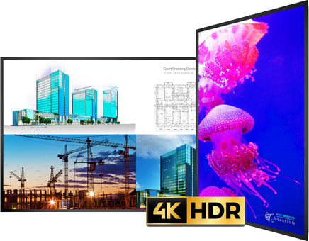 Écran LCD UHD 100" PLANAR URX100-ERO avec emplacement HDR et OPS
